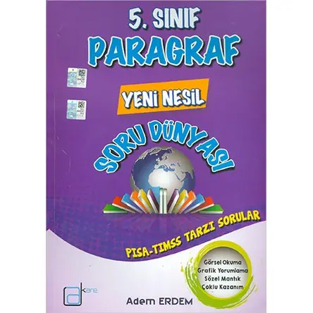 5.Sınıf Paragraf Yeni Nesil Soru Dünyası A Kare Yayınları