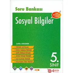 5. Sınıf Sosyal Bilgiler Soru Bankası - Şefika Arıdemir - 4 Adım Yayınları