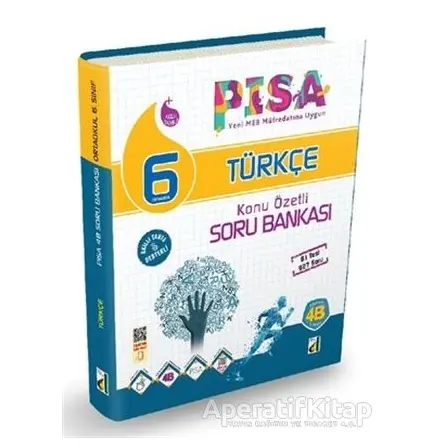 6. Sınıf Pisa 4B Türkçe Soru Bankası - Mehmet Cesur - Damla Yayınevi