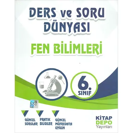 6.Sınıf Fen Bilimleri Ders ve Soru Dünyası Kitap Depo Yayınları