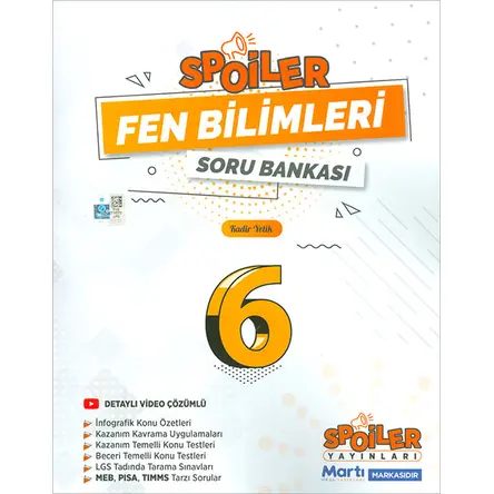 6.Sınıf Fen Bilimleri Soru Bankası Spoiler Yayınları