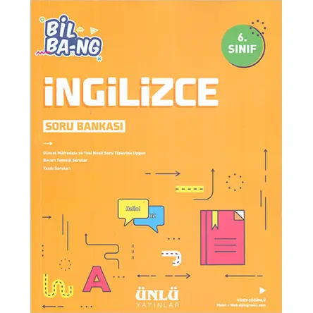 6.Sınıf İngilizce Soru Bankası Ünlü Yayınları