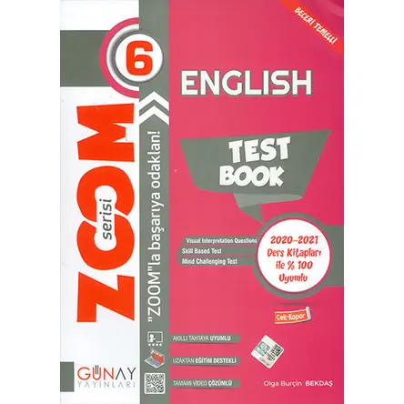 6.Sınıf İngilizce Zoom Serisi Soru Bankası Günay Yayınları