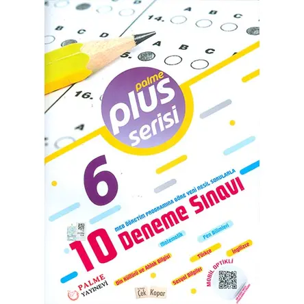 6.Sınıf Plus Serisi 12 Deneme Sınavı Palme Yayıncılık