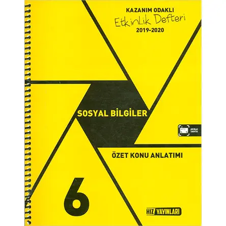 6.Sınıf Sosyal Bilgiler Etkinlik Defteri Hız Yayınları