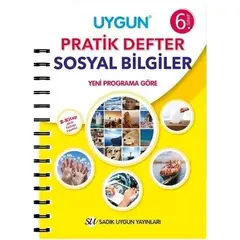 Sadık Uygun 6. Sınıf Sosyal Bilgiler Pratik Defter