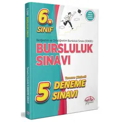 6.Sınıf Bursluluk Sınavı Çözümlü 5 Deneme Sınavı Editör Yayınevi