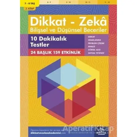 7-8 Yaş Dikkat - Zeka Bilişsel ve Düşünsel Beceriler