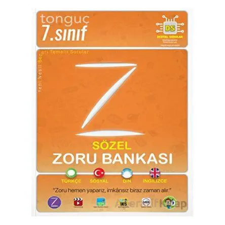 7. Sınıf Sözel Zoru Bankası Tonguç Akademi