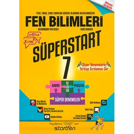 7.Sınıf Fen Bilimleri Soru Bankası Startfen Yayınları