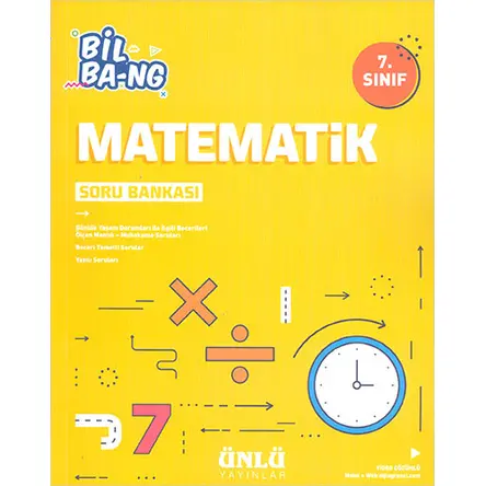 7.Sınıf Matematik Soru Bankası Ünlü Yayınları