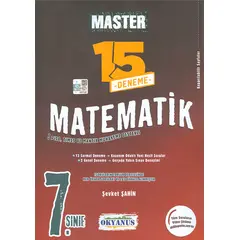 7. Sınıf Master 15 Matematik Denemesi Okyanus Yayınları