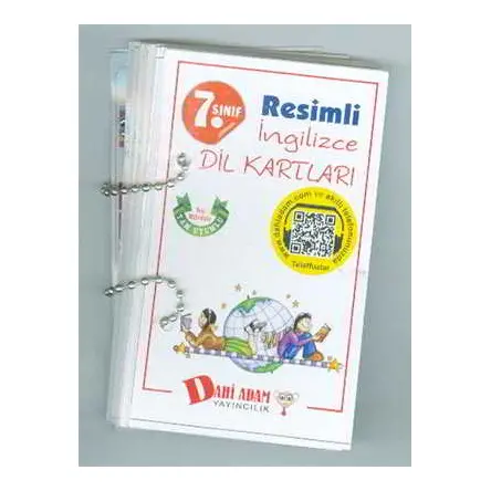 7.Sınıf Resimli İngilizce Dil Kartları Dahi Adam Yayınları