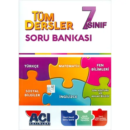 7.Sınıf Tüm Dersler Soru Bankası Açı Yayınları