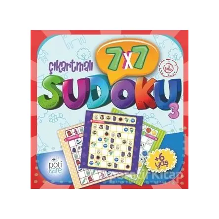 7x7 Çıkartmalı Sudoku (3) - Kolektif - Pötikare Yayıncılık