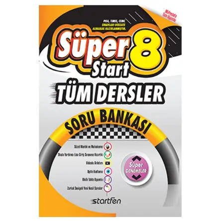 8. Sınıf LGS Tüm Dersler Süperstart Soru Bankası Startfen Yayınları