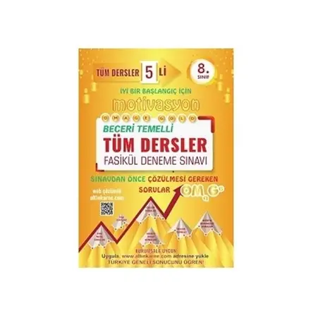 8. Sınıf Omage Motivasyon Tüm Dersler 5’li Fasikül Deneme Sınavı