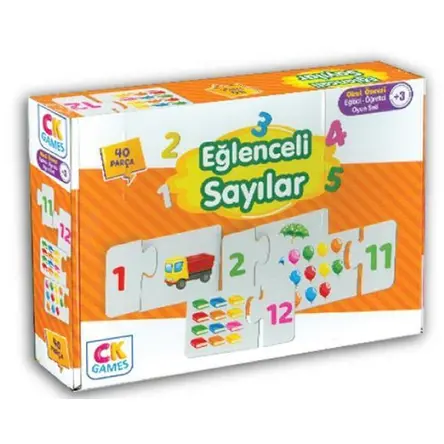 Eğlenceli Sayılar 40 Parça Kutulu (+3 Yaş) CK Games