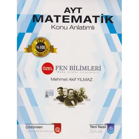 AYT Matematik Konu Anlatımlı Özel Fen Bilimleri