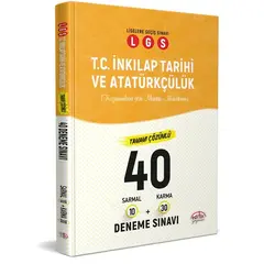 Editör LGS İnkılap Tarihi (10 Sarmal+30 Karma) 40 Deneme Sınavı