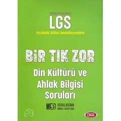 LGS Bir Tık Zor Din Kültürü ve Ahlak Bilgisi Soruları Data Yayınları