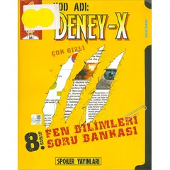 8.Sınıf Fen Bilimleri Deney X Soru Bankası Spoiler Yayınları