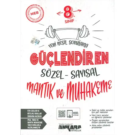 8.Sınıf Güçlendiren Sözel Sayısal Mantık Soru Bankası Ankara Yayıncılık