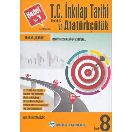 8.Sınıf Hedef Yüzde 1 Yeni Nesil İnkılap Tarihi Soru Bankası Mutlu Yayıncılık