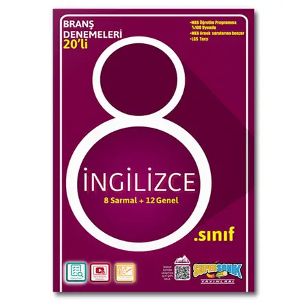 8.Sınıf İngilizce Branş Denemeleri SüperSonik Yayınları