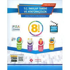 8.Sınıf T.C. İnkılap Tarihi ve Atatürkçülük Konu Özetli Soru Bankası Sonuç Yayınları