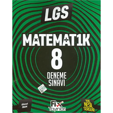 8.Sınıf LGS Matematik 8 Denemeleri Fix Yayınları