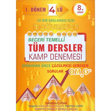 8.Sınıf Motivasyon Tüm Dersler 4lü Kamp Denemesi Omage Yayınları