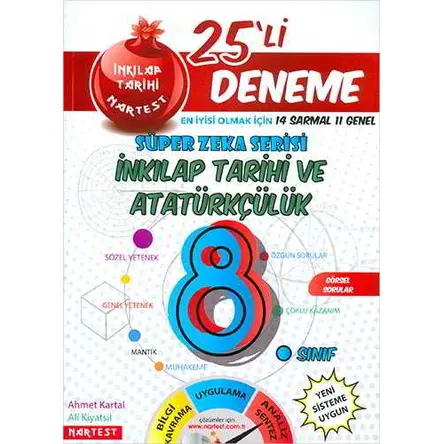 8.Sınıf Nar T.C. İnkılâp Tarihi Ve Atatürkçülük 24 Deneme Sınavı