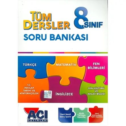 8.Sınıf Tüm Dersler Soru Bankası Açı Yayınları