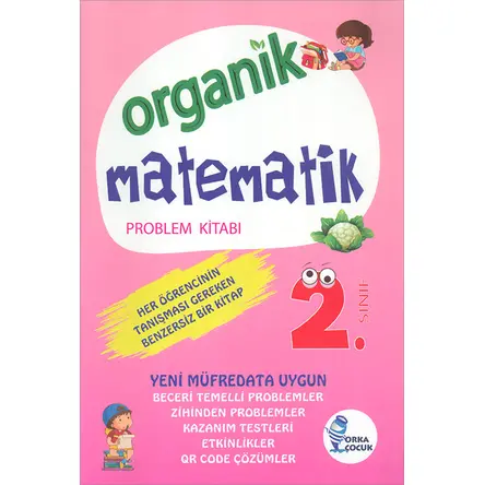 İlkokul 2.Sınıf Organik Matematik Problem Kitabı Orka Çocuk Yayınları