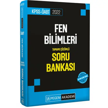 Pegem Akademi 2022 KPSS ÖABT Fen Bilimleri Fen ve Teknoloji Soru Bankası