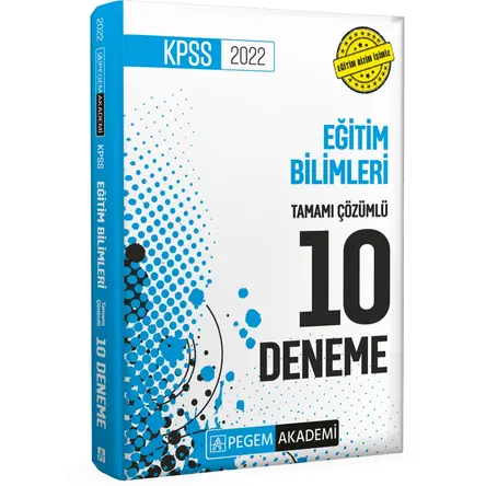 Pegem Akademi 2022 KPSS Eğitim Bilimleri Tamamı Çözümlü 10 Deneme