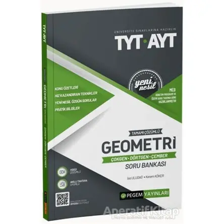 TYT-AYT Tamamı Çözümlü Geometri (Çokgen-Dörtgen-Çember) Soru Bankası