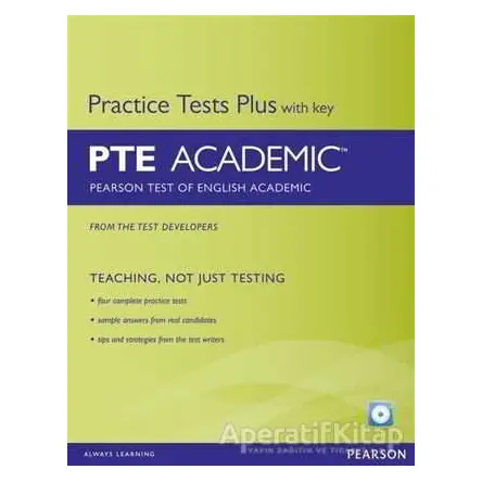 PTE Academic Practice Tests Plus With Key - Kolektif - Pearson Ders Kitapları