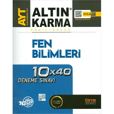 Altın Karma AYT Fen Bilimleri 10x40 Deneme Sınavı