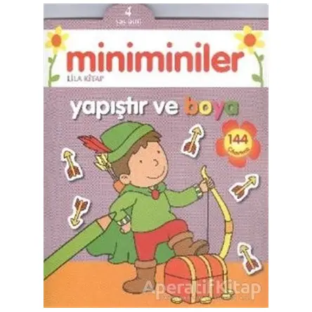 Miniminiler : Lila Kitap Yapıştır ve Boya