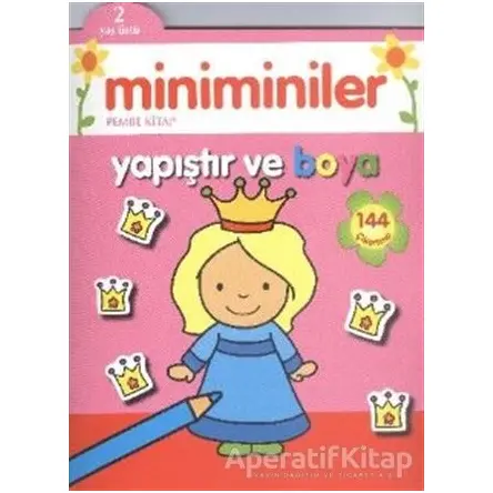 Miniminiler : Pembe Kitap Yapıştır ve Boya