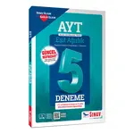 Sınav AYT Eşit Ağırlık Çözümlü 5 Deneme (Kampanyalı)