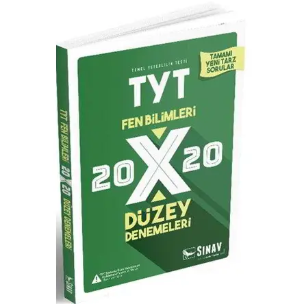 Sınav TYT Fen Bilimleri 20x20 Düzey Denemeleri