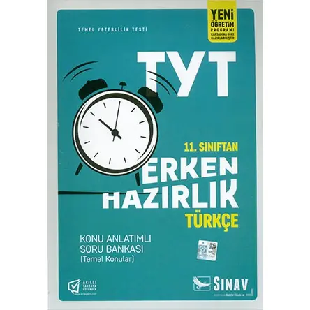 Sınav TYT 11.Sınıftan Erken Hazırlık Türkçe Temel Konular