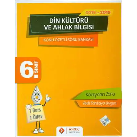 Sonuç 6.Sınıf Din Kültürü ve Ahlak Bilgisi Konu Özetli Soru Bankası