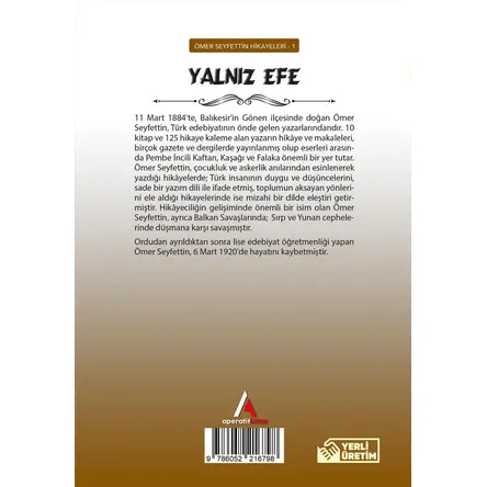 Yalnız Efe - Ömer Seyfettin - Aperatif Kitap Yayınları