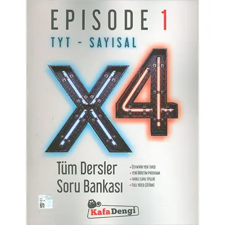 Kafa Dengi TYT Sayısal X4 Tüm Dersler Soru Bankası Episode-1