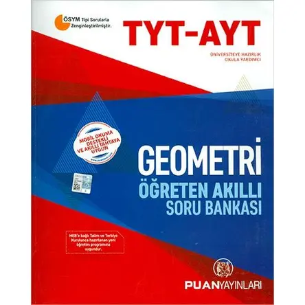 Puan TYT AYT Geometri Öğreten Akıllı Soru Bankası