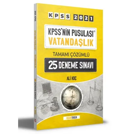 2021 KPSSnin Pusulası Vatandaşlık Çözümlü 25 Deneme Sınavı